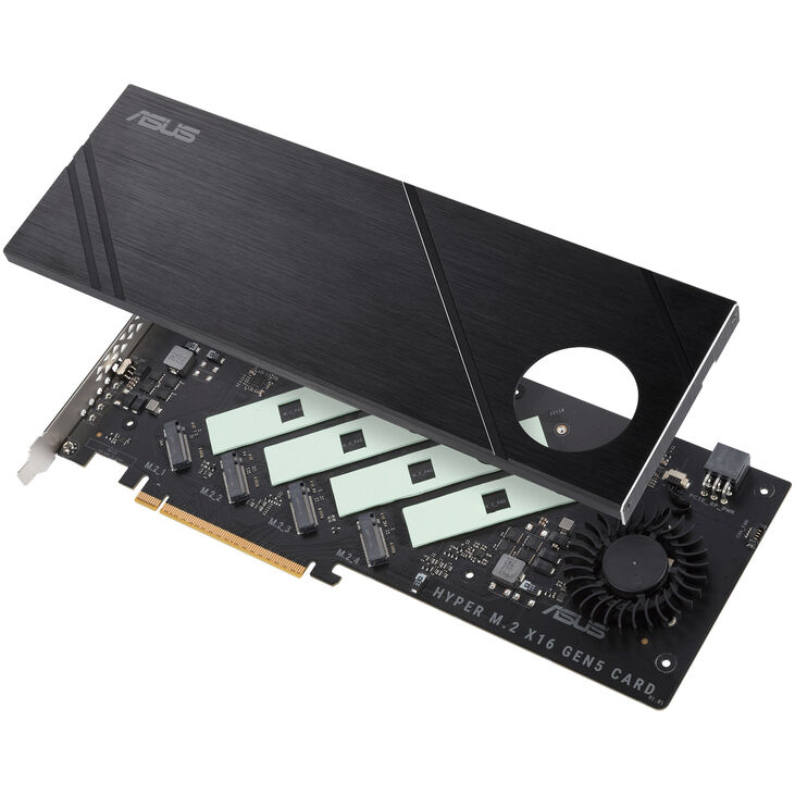 ASUS Hyper M.2 x16 PCIe 5.0 Mini Adapter Card image number 2