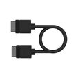 Corsair iCUE LINK Cable Connector gerade - schwarz, 20 cm, 2er Set image number null