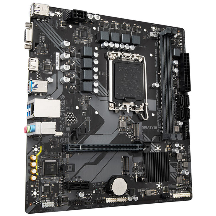GIGABYTE B760M H DDR4 Mainboard, Sockel 1700, Intel B760, Micro-ATX, DDR4 image number 1