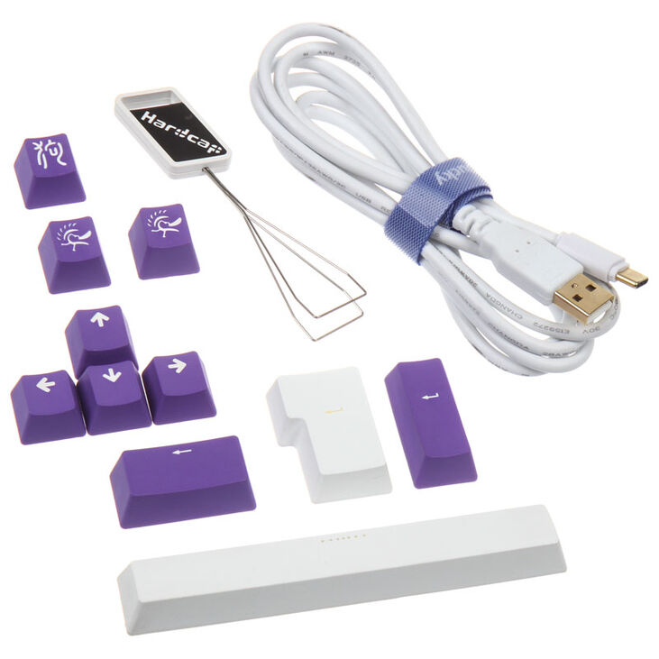 Ducky One 2 White Edition PBT Gaming Tastatur, MX-Black, weiße LED - weiß image number 9