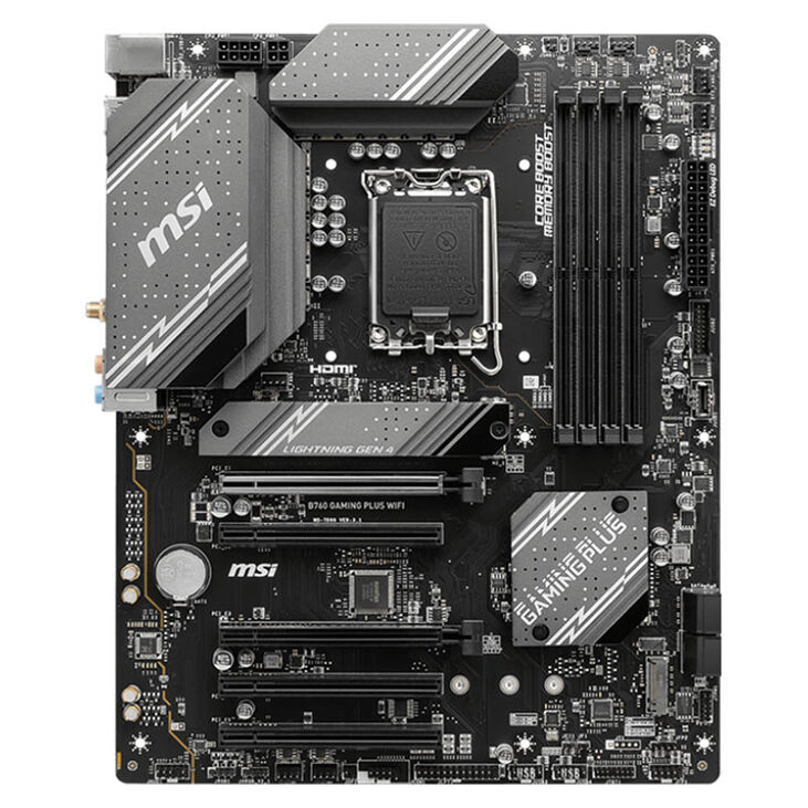 MSI B760 Gaming Plus WiFi Mainboard, Sockel LGA 1700, Intel B760, ATX, DDR5 image number 2