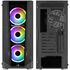 Aerocool Prism FRGB Mid Tower, ATX, Tempered Glass - Black image number null
