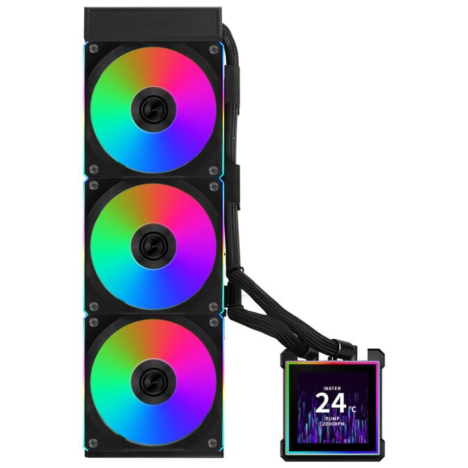 Lian Li HydroShift II LCD-S 360CL AiO Water Cooling, RGB, LCD Display - 360mm, Black image number 1