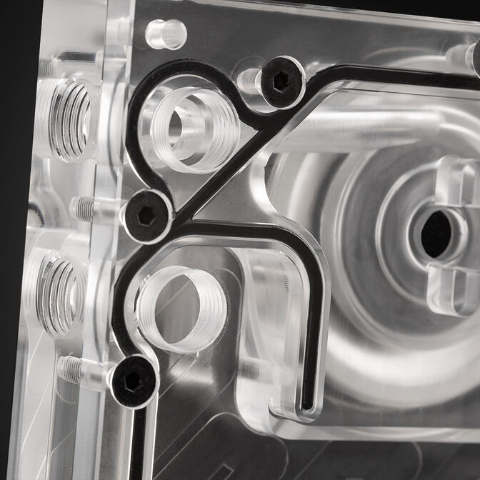 EK Water Blocks EK-Quantum Kinetic3 FLT D5 PWM Reservoir-Pump Combo - 360mm, D-RGB, Acrylic image number 6