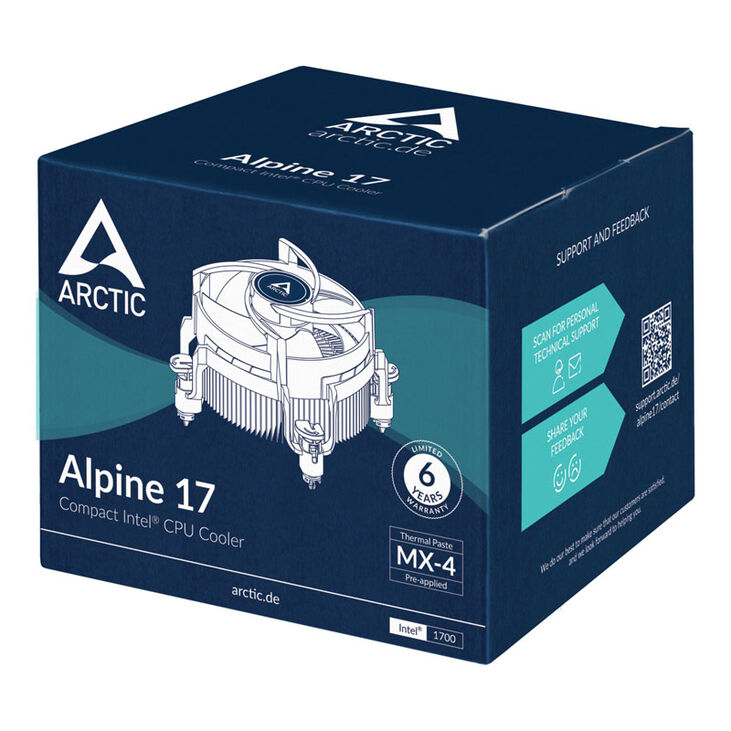 Arctic Alpine 17 CPU cooler, Intel - 92mm image number 6