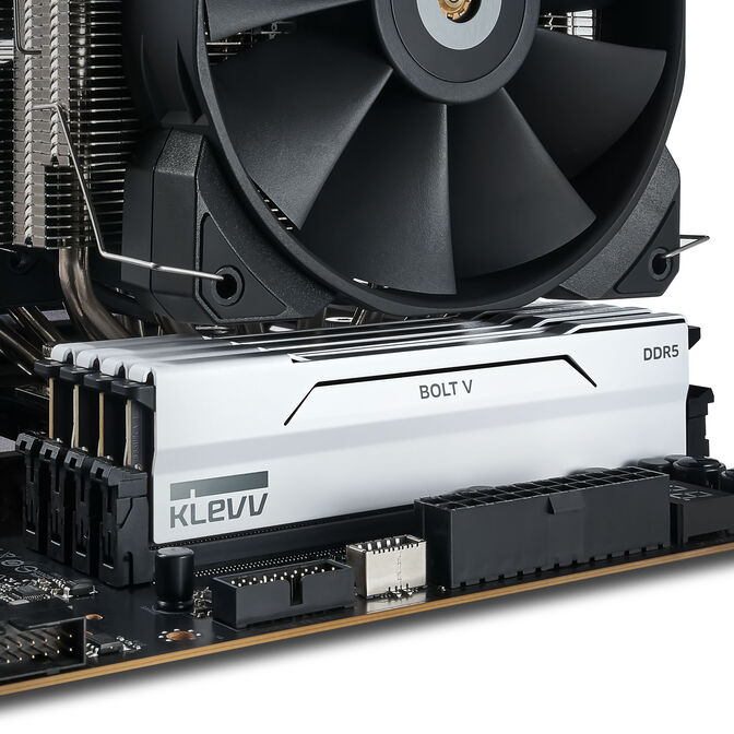 KLEVV BOLT V DDR5-6000 RAM, CL30, EXPO - 32 GB Dual-Kit, wei&szlig; image number 11