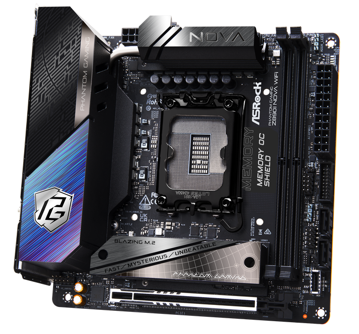 ASRock Z890I NOVA WiFi motherboard, LGA 1851 socket, Intel Z890, Mini-ITX, DDR5 image number 6