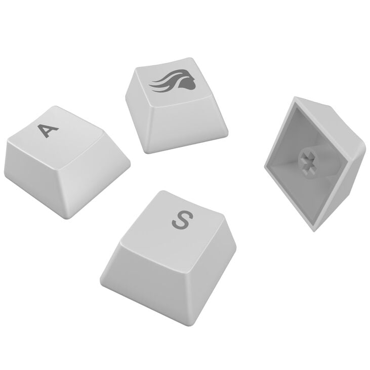 Glorious GPBT Backlit Keycaps, ANSI Layout (US), PBT, Dye-Sub - White image number 5