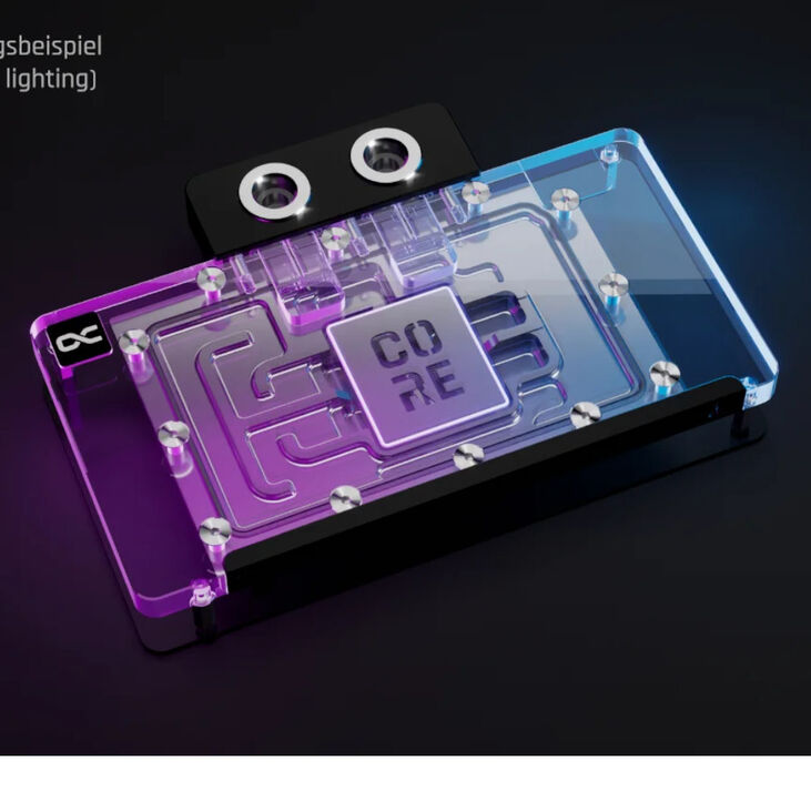 Alphacool Core Geforce RTX 5080/5070Ti GamingPro GPU Wasserblock, ARGB, mit Backplate - Acryl image number 2