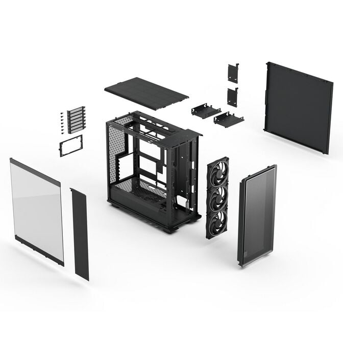 Fractal Design Epoch XL Black RGB TG Light Tint PC-Geh&auml;use, Midi-Tower, E-ATX, ARGB, Tempered Glass &ndash; schwarz image number 17