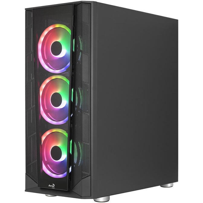 Aerocool Prism ARGB Midi-Tower, Tempered Glass - schwarz image number 7