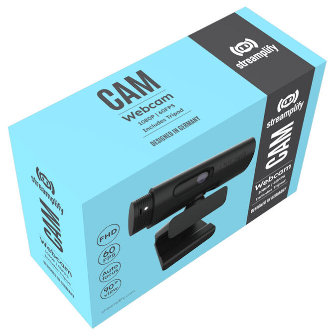 Streamplify CAM Streaming Webcam, Full HD, 60Hz - black image number 9