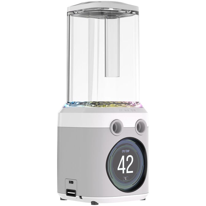 Corsair iCUE Link XD6 RGB Elite LCD Pump Reservoir Combo - white image number 1