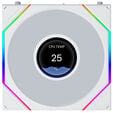 Lian Li UNI FAN TL LCD FLEX Wireless Fan, ARGB and LCD - Reverse Blade 120mm, white image number null