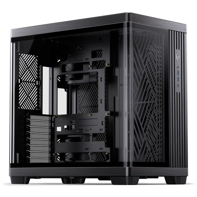 Jonsbo TK-4 Geh&auml;use, Midi-Tower, ATX, Tempered Glass - schwarz image number 0