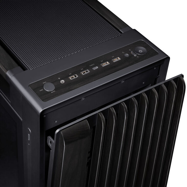 ASUS ProArt PA602 Midi-Tower PC-Gehäuse, E-ATX, Echtholz, Tempered Glass – Schwarz image number 6