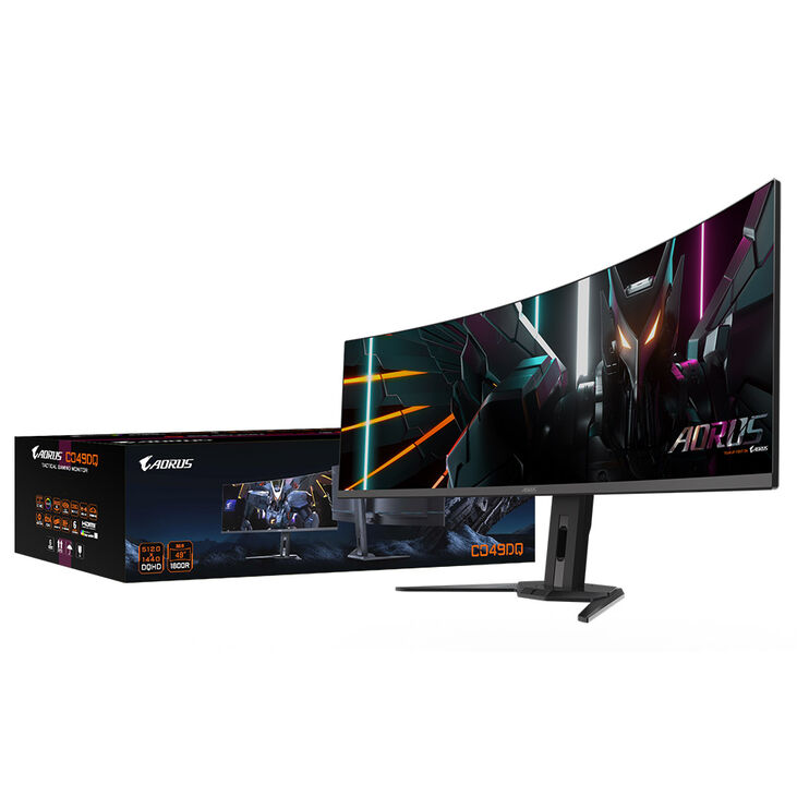 GIGABYTE Aorus CO49DQ, 49 inch Curved Gaming Monitor, 144 Hz, OLED, FreeSync Premium Pro image number 8