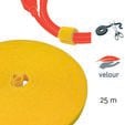 LABEL THE CABLE PRO Roll Dual Velcro Tape Roll 25m - yellow image number null