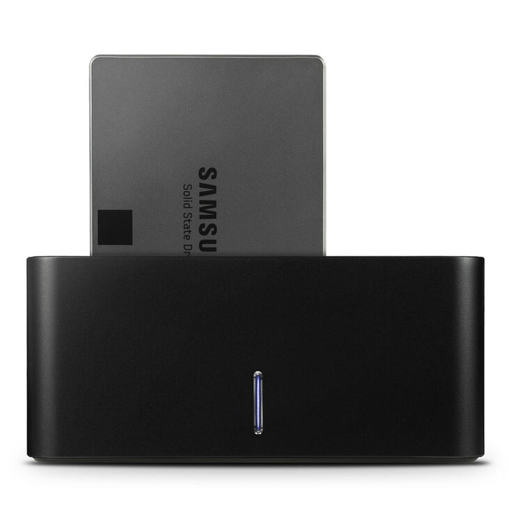 AXAGON ADSA-SN Docking station, USB 3.0, 1x 2.5"/3.5" SSD/HDD, SATA 6 - black image number 1