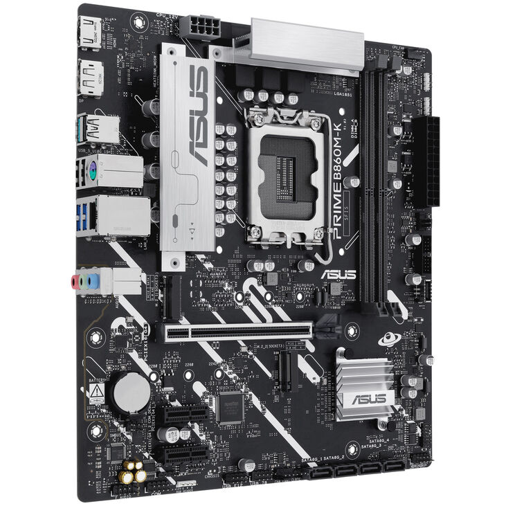 ASUS Prime B860M-K Motherboard, Socket LGA 1851, Intel B860, Micro-ATX, DDR5 image number 6