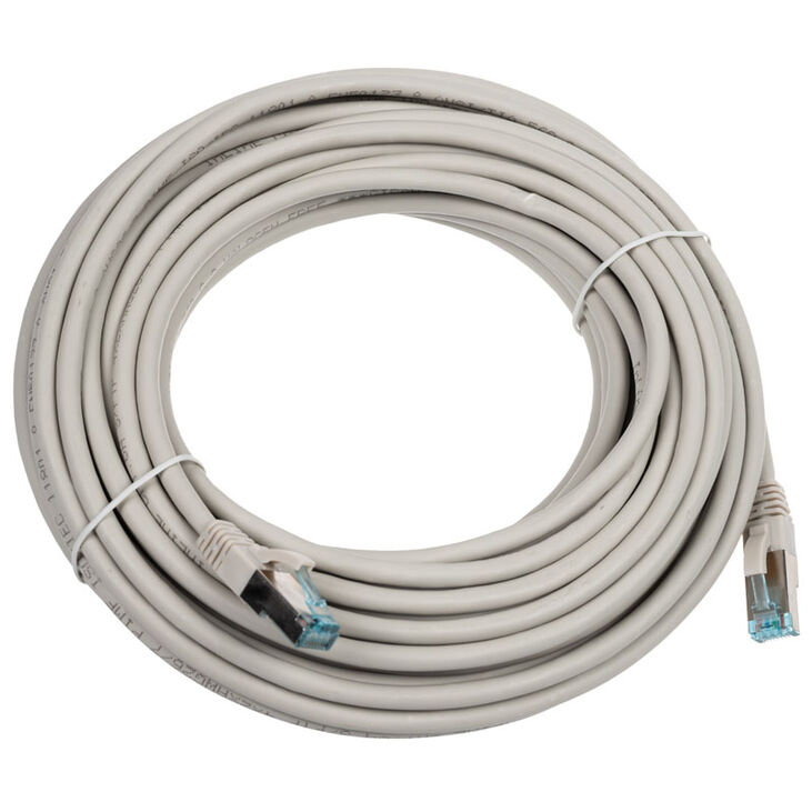 InLine Patch cable Cat.6A, S/FTP (PiMf), 500MHz, grey - 15m image number 1