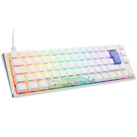 Ducky One 3 Classic Pure White SF Gaming Keyboard, RGB LED - MX-Clear