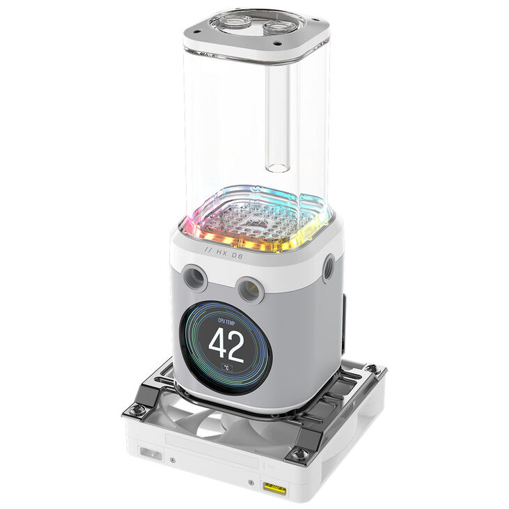 Corsair iCUE Link XD6 RGB Elite LCD Pump Reservoir Combo - white image number 8