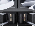 PHANTEKS D30 PWM Regular Airflow D-RGB L&uuml;fter, 3er Pack - 120mm, schwarz image number null