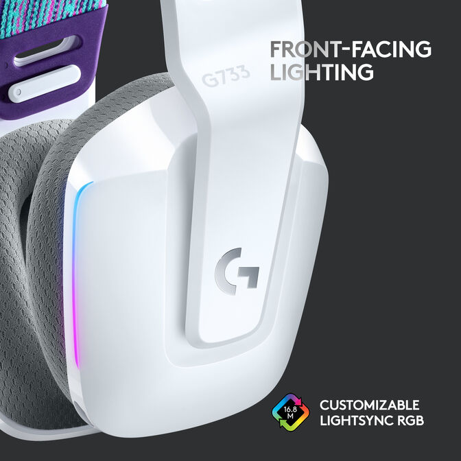 Logitech G733 LIGHTSPEED RGB Gaming-Headset - wei&szlig; image number 32