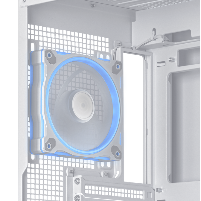 ASUS A31 Plus TG ARGB PC-Geh&auml;use, Midi-Tower, ATX, Tempered Glass - wei&szlig; image number 8