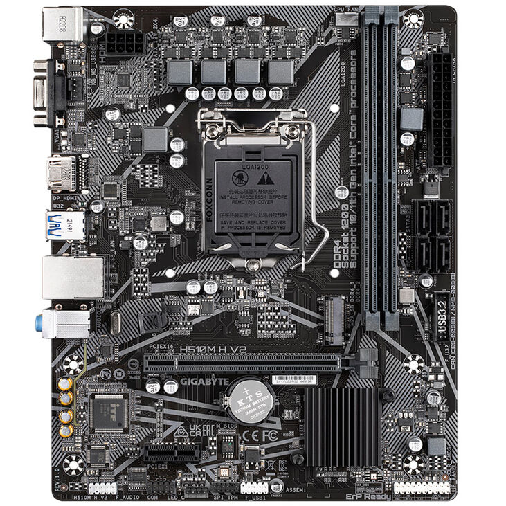 GIGABYTE H510M H V2 motherboard, Socket 1200, DDR4 image number 2