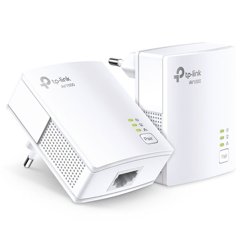 TP-Link TL-PA7019 KIT Powerline-Adapter, Gigabit-Netzwerk, Plug & Play - weiß