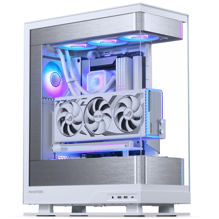 PHANTEKS Evolv X2 PC case, Mid Tower, E-ATX, Tempered Glass, DRGB - white + Glacier One 360M25 Gen2 DRGB AiO water cooling - 360mm image number 1