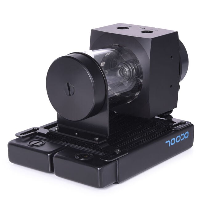Alphacool Core 100 Aurora ARGB Ausgleichbeh&auml;lter mit VPP Pumpe, Acryl - schwarz image number 1
