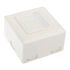 InLine Cat. 6 Aufputz Anschlußdose 2x RJ45 Buchse, waagerecht - weiß image number null