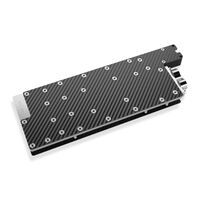 Alphacool ES 1-Slot GPU Water Cooler for Nvidia H200 141GB, 2x G1/4" - Black/Carbon