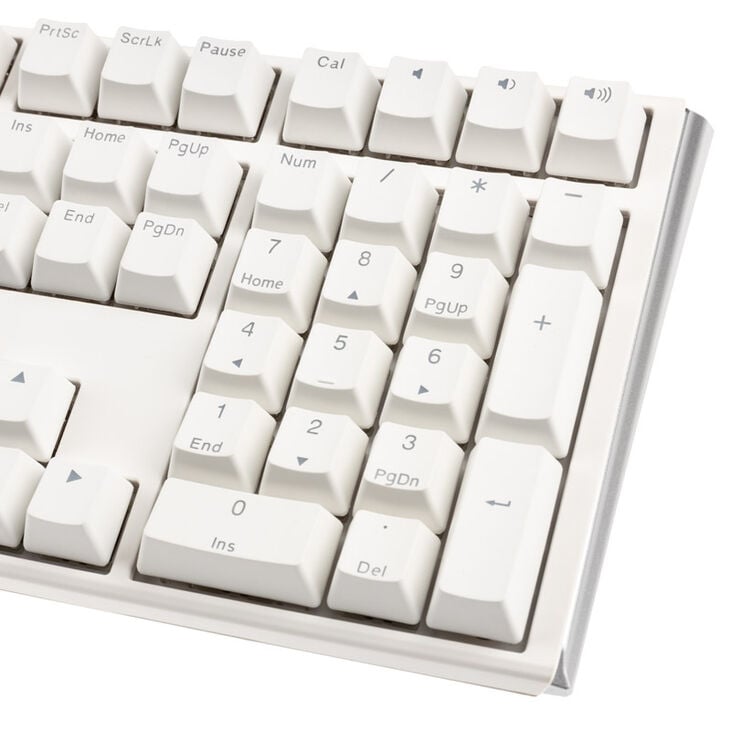 Ducky One 3 Classic Pure White Gaming Keyboard, RGB LED - MX-Red (US) image number 7