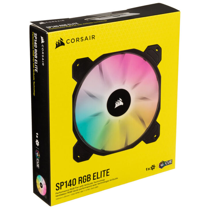 Corsair iCUE SP140 Elite RGB PWM Lüfter - 140mm, schwarz image number 6