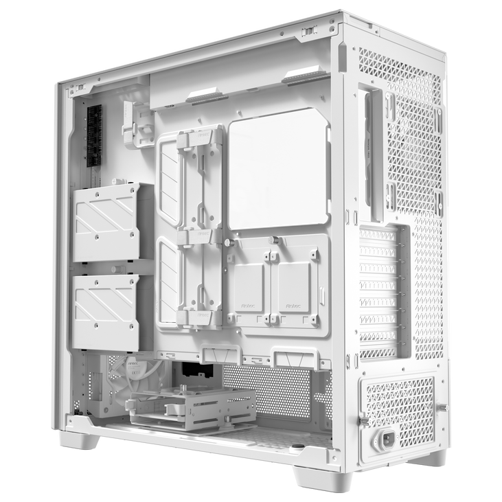 Antec Flux Pro PC Case, full tower, E-ATX, tempered glass – white image number 4