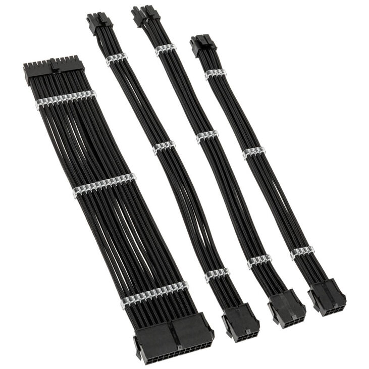Kolink Core Standard Braided Cable Extension Kit - Jet Black image number 1