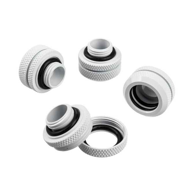 Corsair Hydro X Series XF Hardline Anschluss gerade G1/4 auf 14mm AD Hardtube - 4er Pack, wei&szlig; image number 2