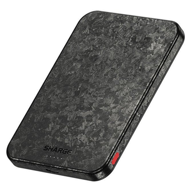 SHARGE Carbon Mag Carbon Fiber Ultra-Slim 5000 mah Powerbank image number 0