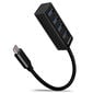 AXAGON HUE-M1C Superspeed USB-C Mini Hub, 4x USB 3.0 - 20cm, black