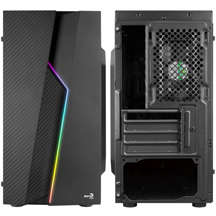 Aerocool Bolt Mini Micro-ATX Case - black image number 2