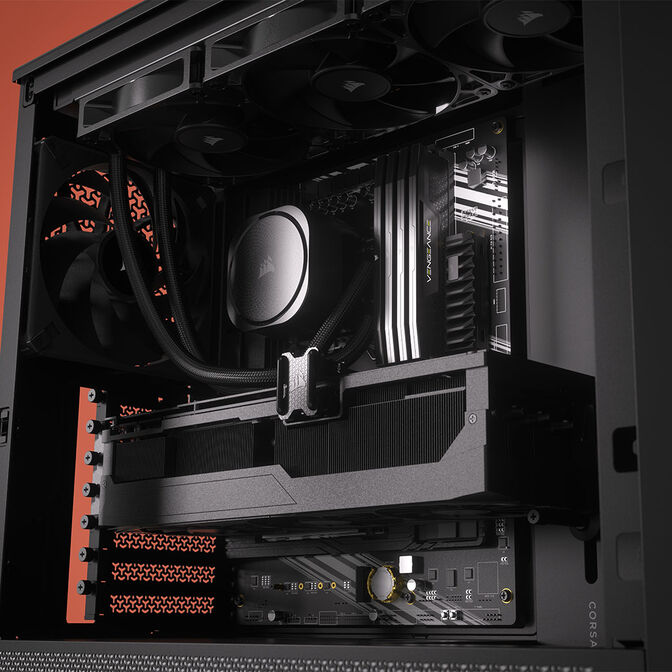 Corsair Frame 4000D RS PC-Geh&auml;use, Midi-Tower, E-ATX, Tempered Glass - schwarz image number 11