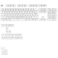 Glorious GPBT Basics Keycaps, ANSI Layout (US), PBT, Doubleshot - Classic White