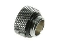 Bitspower Adapter G1/4 Zoll AG auf G1/4 Zoll IG - silber gl&auml;nzend