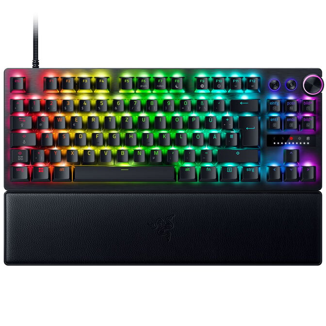 Razer Huntsman V3 Pro Tenkeyless 8KHz Gaming Keyboard, Razer Analog Optical Gen 2 - ISO (DE), black image number 0