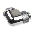 Bitspower Multi-Link Adapter Anschluss 90 Grad G1/4 Zoll AG auf 12mm AD Hardtube - drehbar, silber image number null