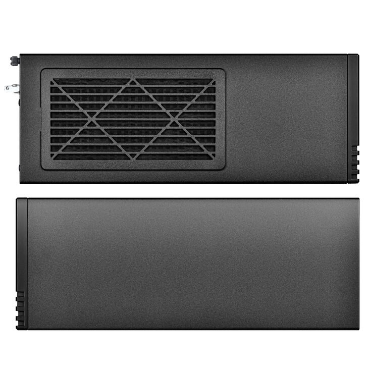 SilverStone SST-ML11B Milo Slim HTPC Micro-ATX Case - black image number 4